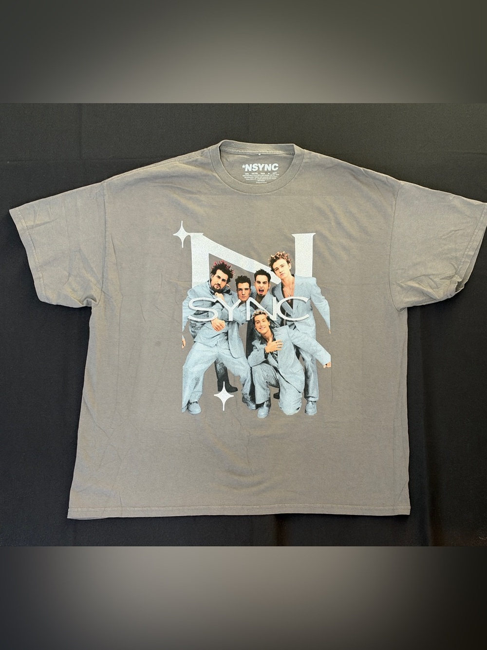 New Licensed NSYNC Grey Size 2XL Shirt Band